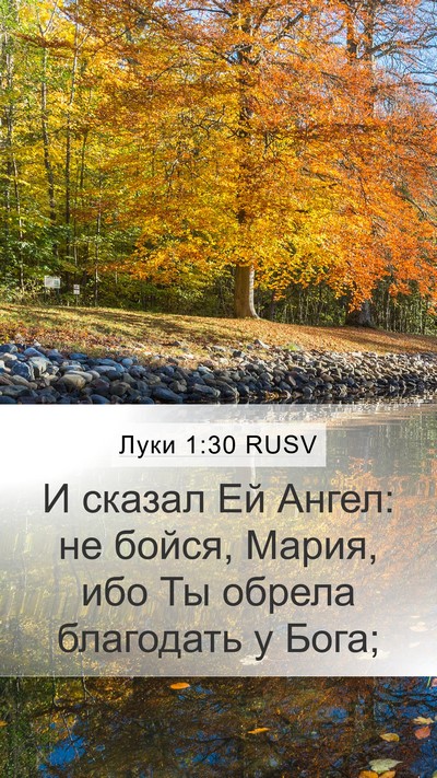 Луки 1:30 RUSV Bible Verse Image