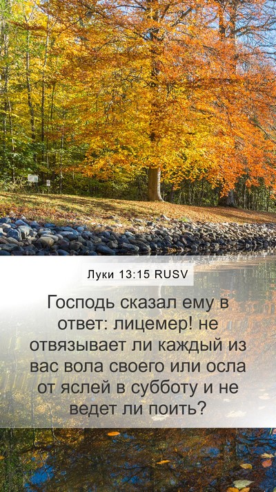Луки 13:15 RUSV Bible Verse Image