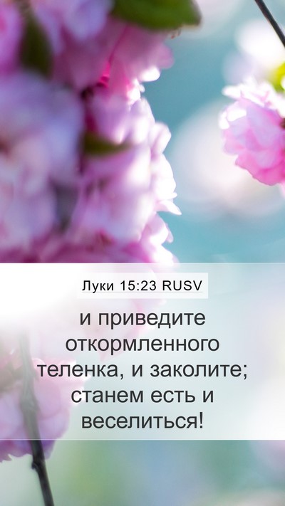 Луки 15:23 RUSV Bible Verse Image