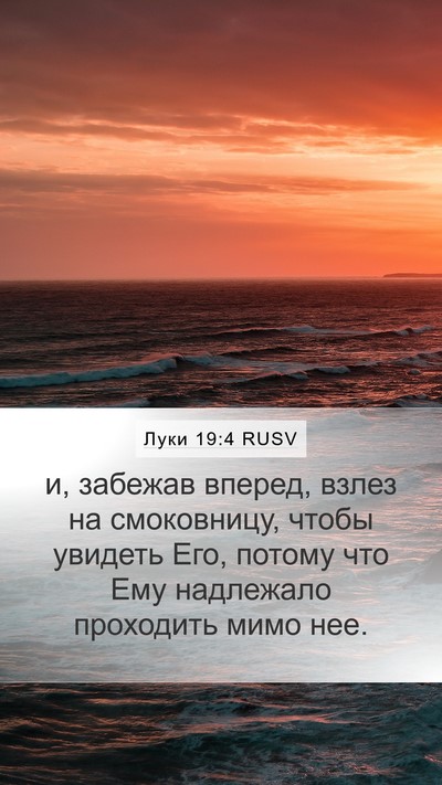 Луки 19:4 RUSV Bible Verse Image