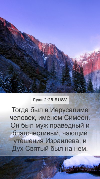 Луки 2:25 RUSV Bible Verse Image