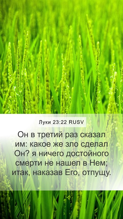 Луки 23:22 RUSV Bible Verse Image