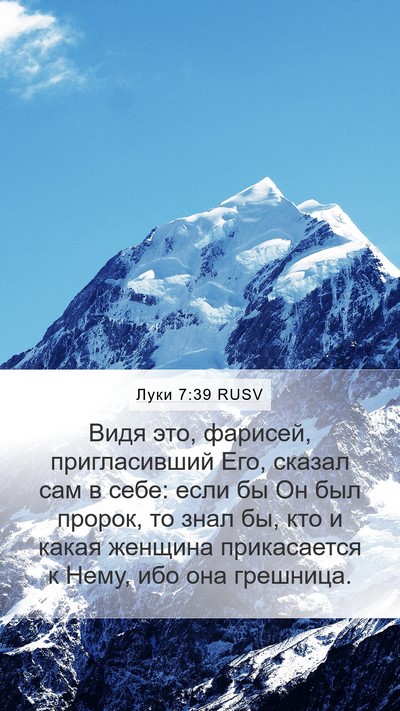 Луки 7:39 RUSV Bible Verse Image