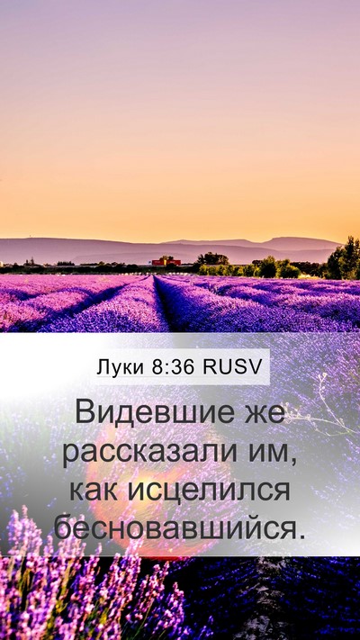 Луки 8:36 RUSV Mobile Phone Wallpaper - Видевшие же рассказали им, - Mobile Bible Verse Wallpaper