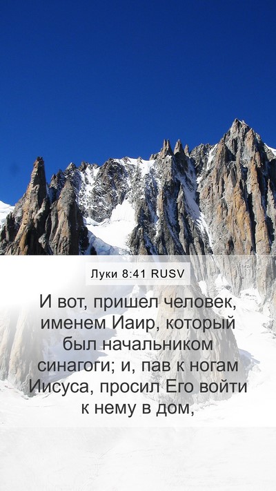 Луки 8:41 RUSV Bible Verse Image