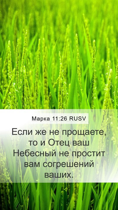 Марка 11:26 RUSV Mobile Phone Wallpaper - Если же не прощаете, то и - Mobile Bible Verse Wallpaper