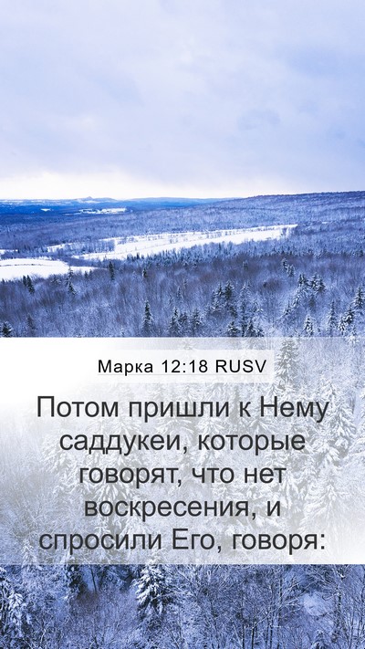 Марка 12:18 RUSV Bible Verse Image