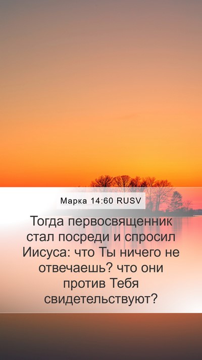 Марка 14:60 RUSV Bible Verse Image