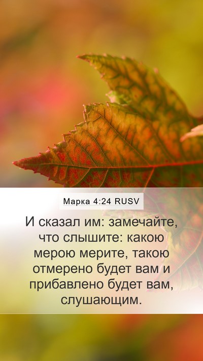 Марка 4:24 RUSV Bible Verse Image