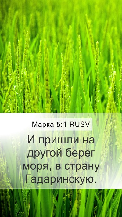 Марка 5:1 RUSV Bible Verse Image