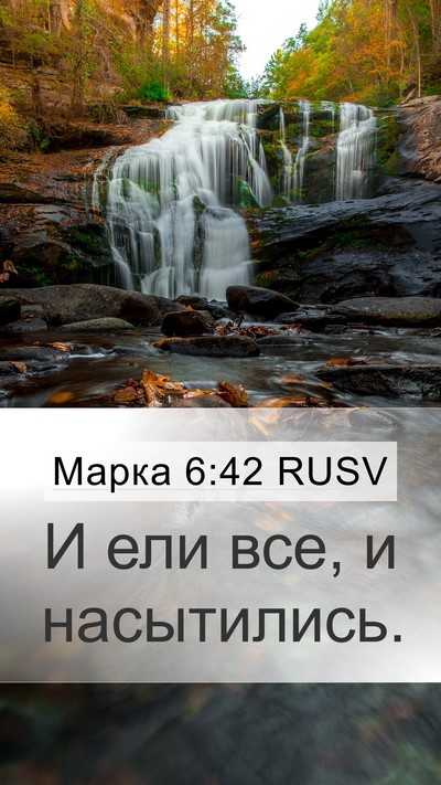 Марка 6:42 RUSV Bible Verse Image
