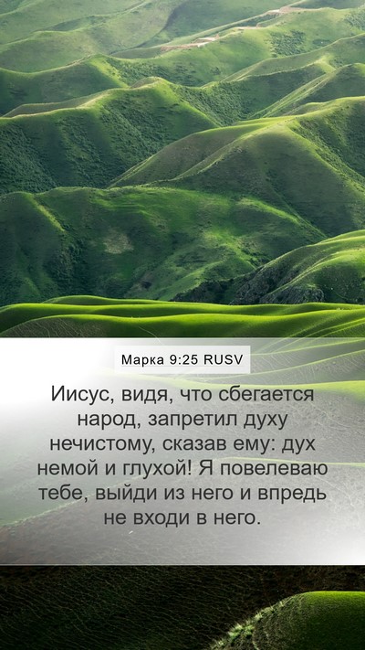 Марка 9:25 RUSV Bible Verse Image