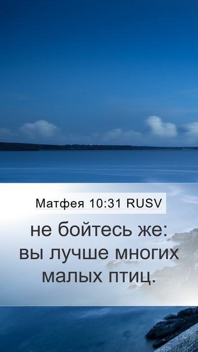 Матфея 10:31 RUSV Bible Verse Image
