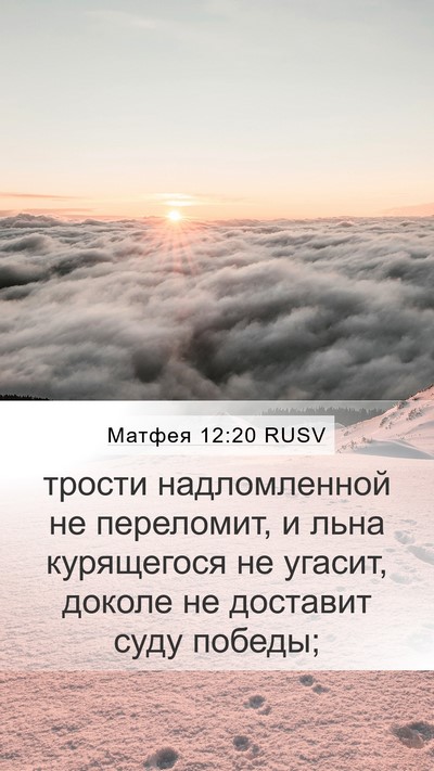 Матфея 12:20 RUSV Bible Verse Image
