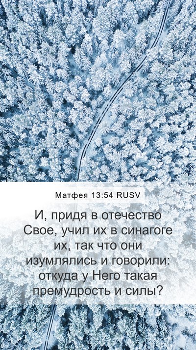 Матфея 13:54 RUSV Bible Verse Image