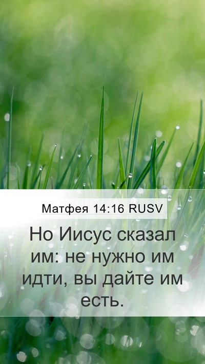Матфея 14:16 RUSV Bible Verse Image