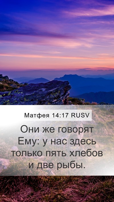 Матфея 14:17 RUSV Bible Verse Image
