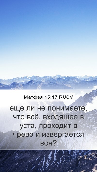 Матфея 15:17 RUSV Bible Verse Image
