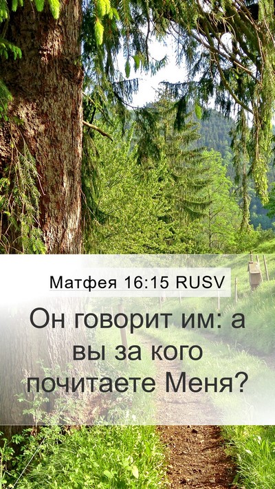 Матфея 16:15 RUSV Bible Verse Image