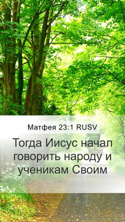 Матфея 23:1 RUSV Mobile Phone Wallpaper - Тогда Иисус начал говорить - Mobile Bible Verse Wallpaper