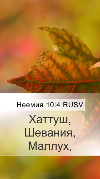 Неемия 10:4 RUSV Bible Verse Image