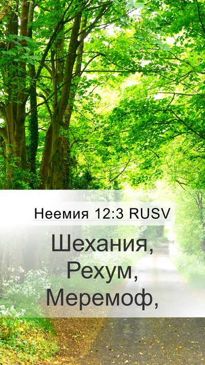 Неемия 12:3 RUSV Bible Verse Image