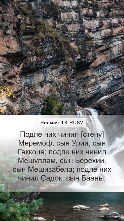 Неемия 3:4 RUSV Bible Verse Image
