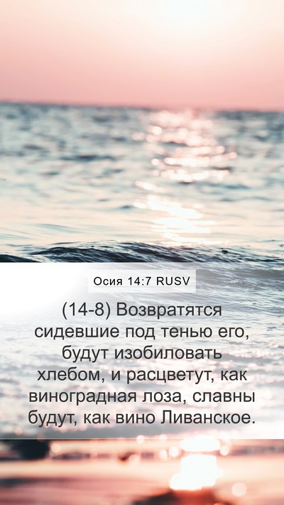 Осия 14:7 RUSV Bible Verse Image