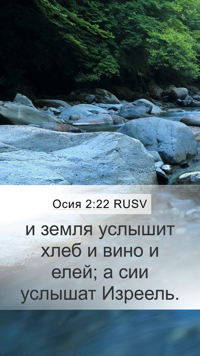 Осия 2:22 RUSV Bible Verse Image