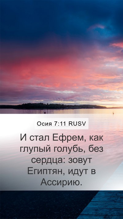 Осия 7:11 RUSV Bible Verse Image