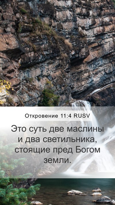 Откровение 11:4 RUSV Bible Verse Image