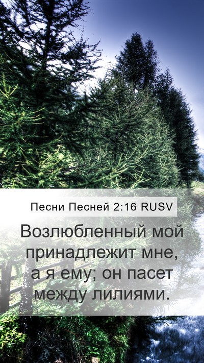 Песни Песней 2:16 RUSV Bible Verse Image