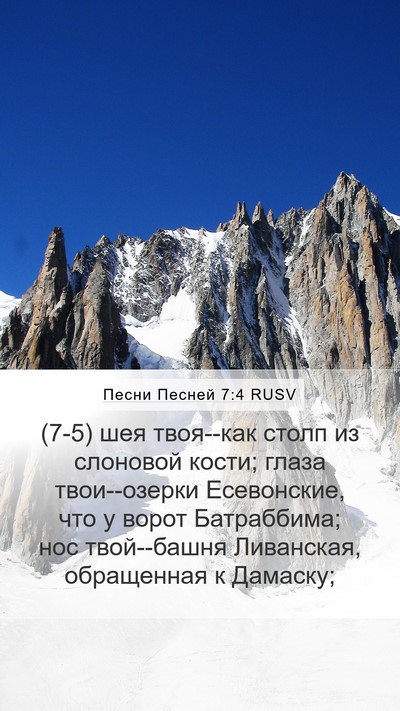 Песни Песней 7:4 RUSV Bible Verse Image