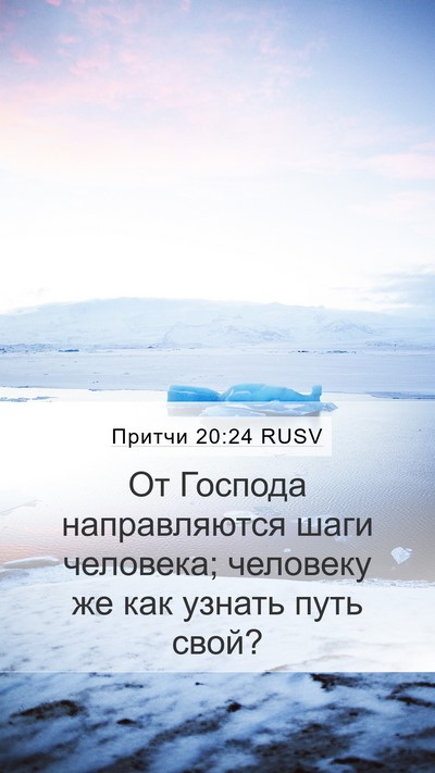 Притчи 20:24 RUSV Bible Verse Image