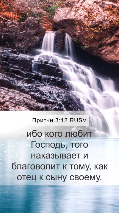 Притчи 3:12 RUSV Bible Verse Image
