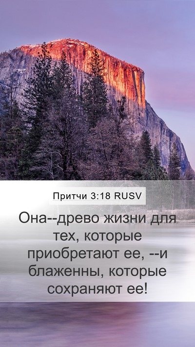 Притчи 3:18 RUSV Bible Verse Image