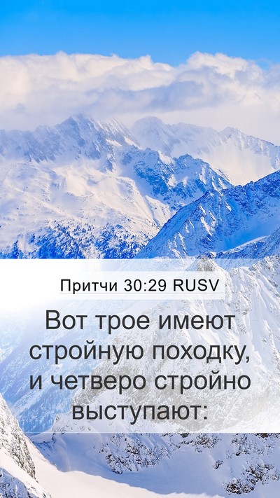 Притчи 30:29 RUSV Bible Verse Image