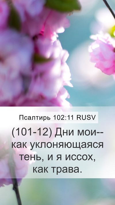 Псалтирь 102:11 RUSV Bible Verse Image