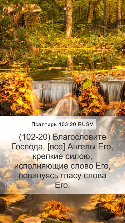 Псалтирь 103:20 RUSV Bible Verse Image