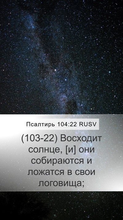 Псалтирь 104:22 RUSV Bible Verse Image