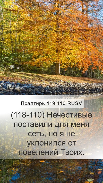 Псалтирь 119:110 RUSV Bible Verse Image