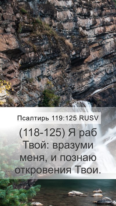 Псалтирь 119:125 RUSV Bible Verse Image