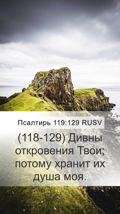 Псалтирь 119:129 RUSV Bible Verse Image