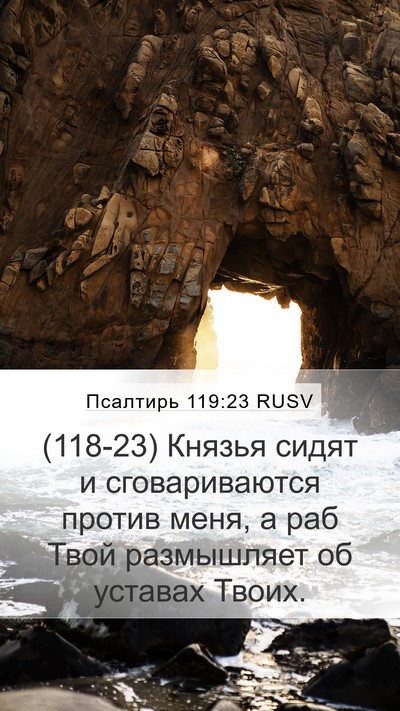 Псалтирь 119:23 RUSV Bible Verse Image
