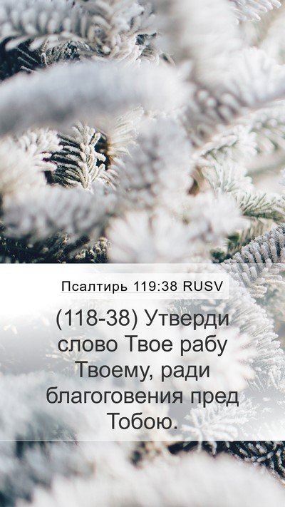 Псалтирь 119:38 RUSV Bible Verse Image