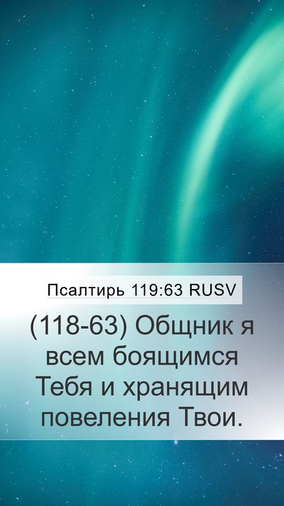 Псалтирь 119:63 RUSV Bible Verse Image