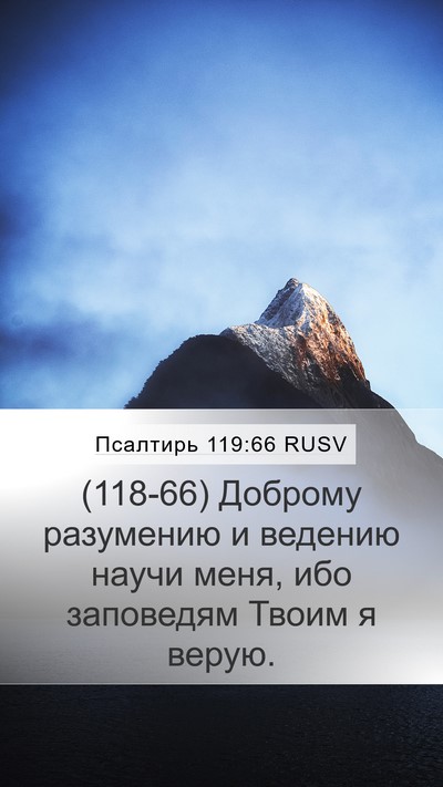 Псалтирь 119:66 RUSV Bible Verse Image