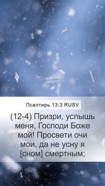 Псалтирь 13:3 RUSV Bible Verse Image