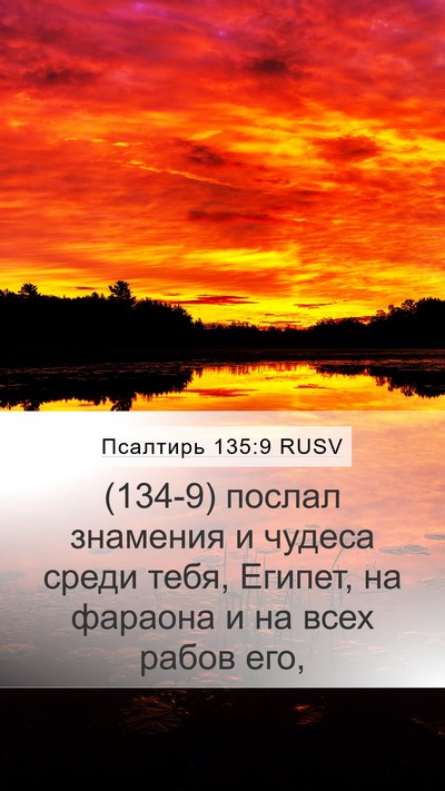 Псалтирь 135:9 RUSV Mobile Phone Wallpaper - (134-9) послал знамения и - Mobile Bible Verse Wallpaper