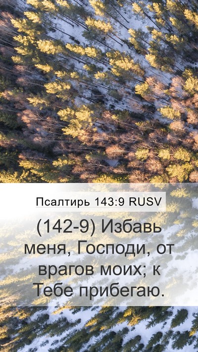 Псалтирь 143:9 RUSV Bible Verse Image